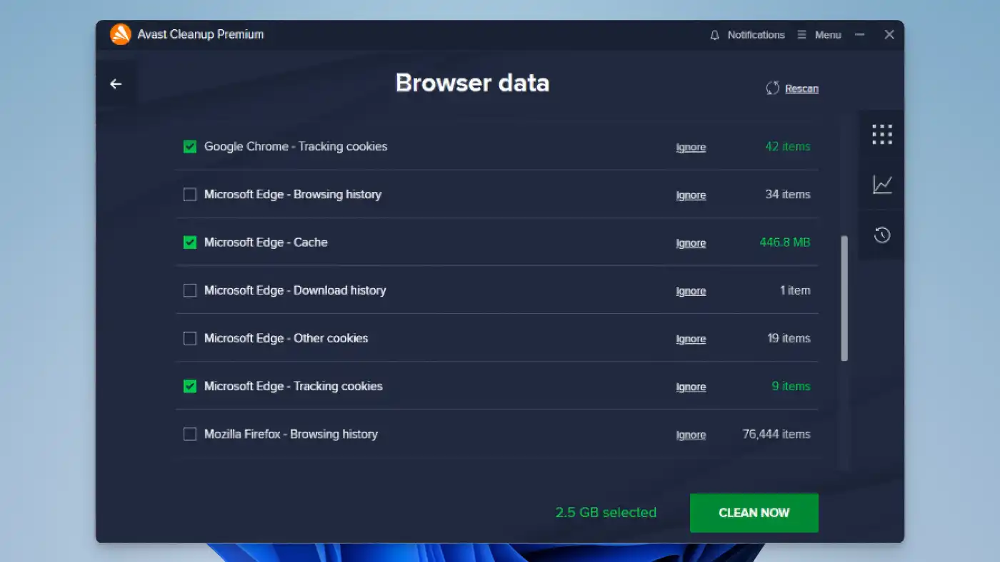 Avast Secure Browser - Privacy Cleaner - 05