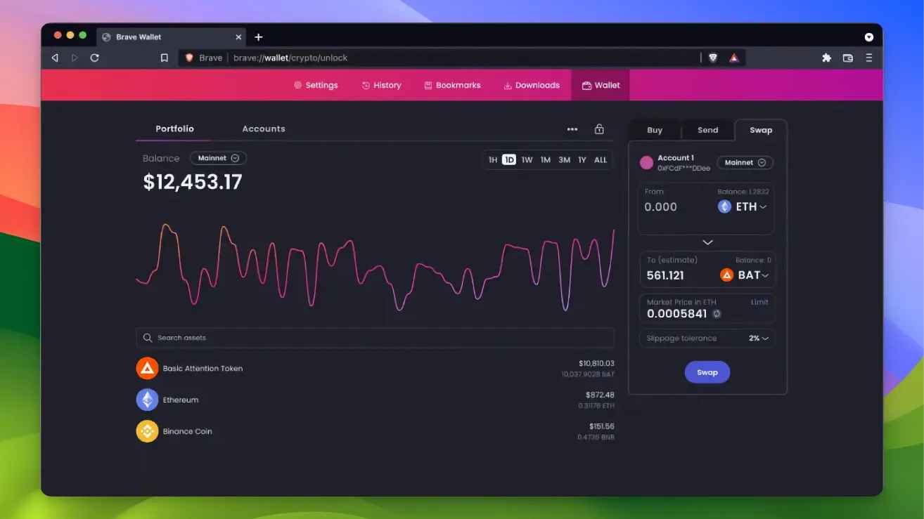 브레이브 4 Brave - Cryptowallet integration - 04