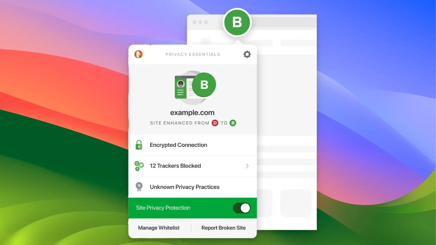 DuckDuckGo Privacy Browser - Show privacy ratings - 03