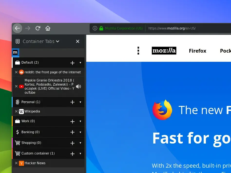 Firefox - Containers tab - 06