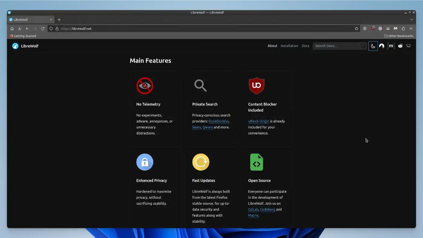 LibreWolf 2 LibreWolf - Block ads - 02