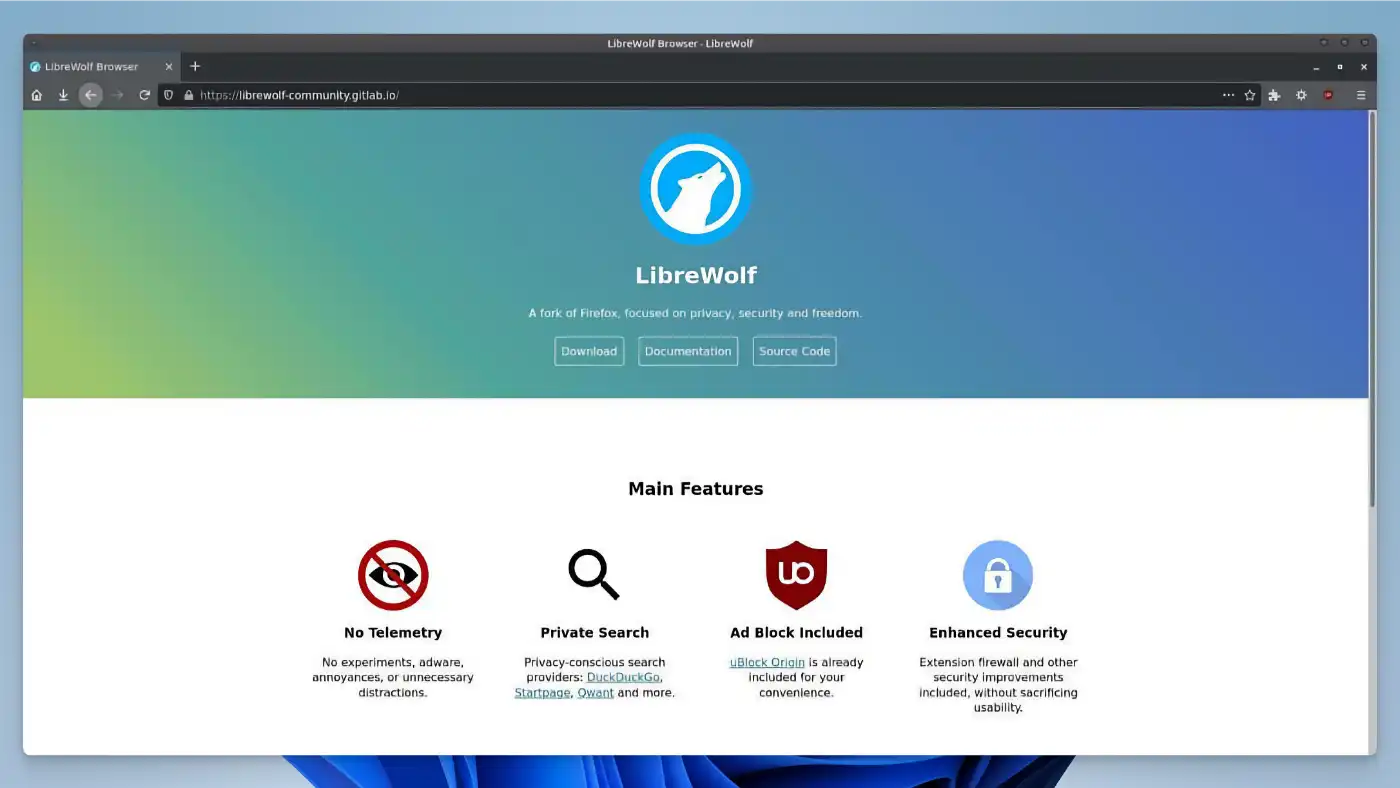 LibreWolf 1 LibreWolf - Protecting privacy - 01