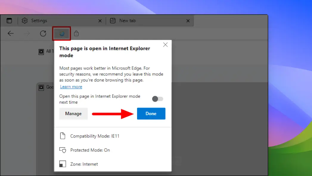 Microsoft Edge - Internet Explorer mode - 05