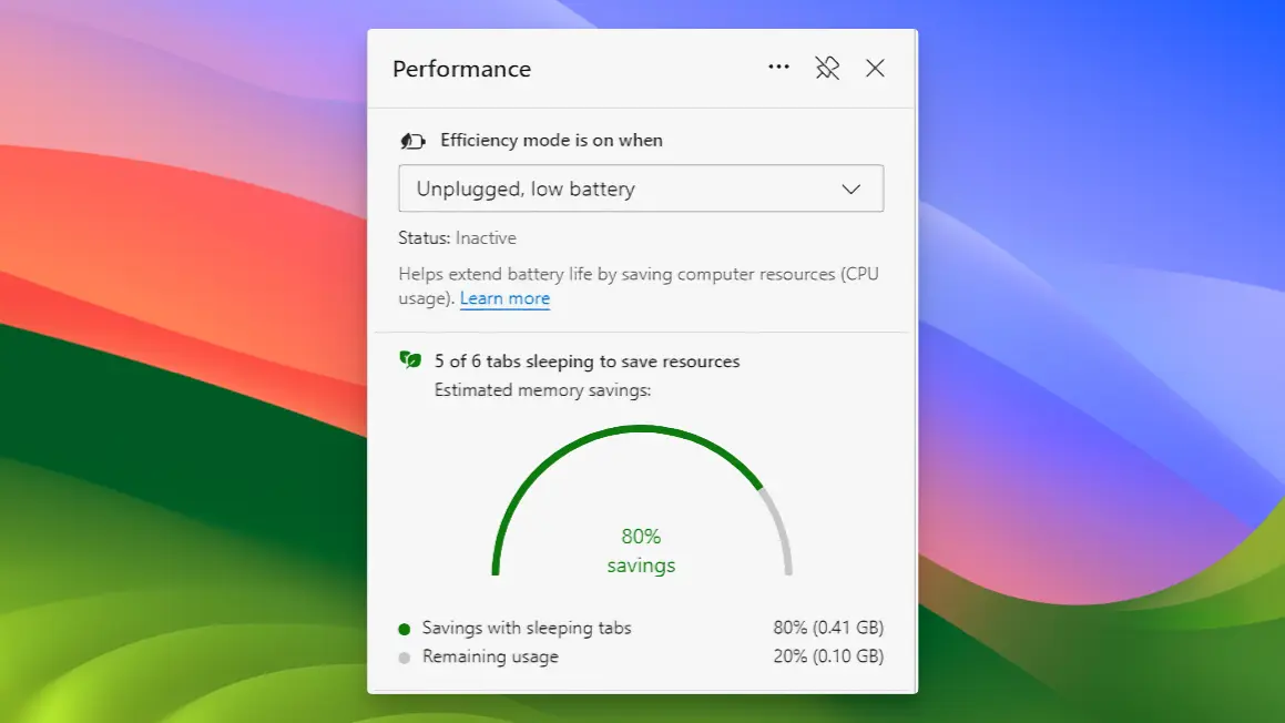 Microsoft Edge - Sleep tab - 03
