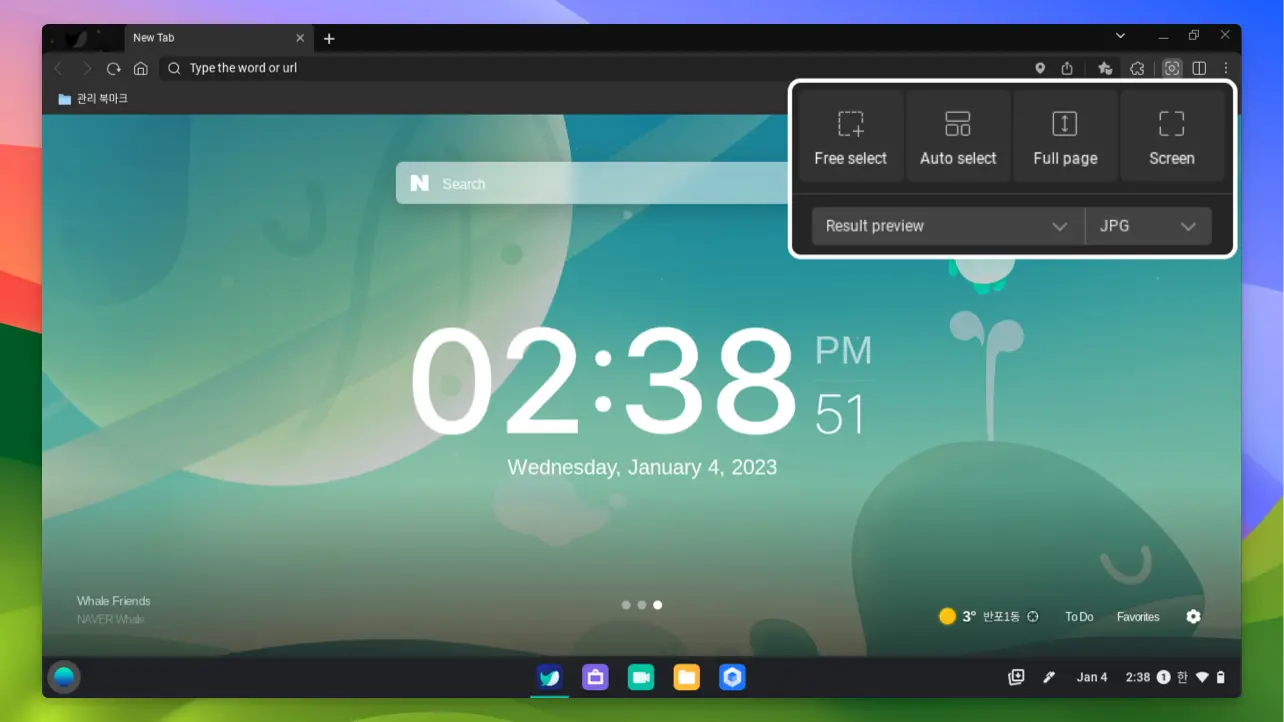 Naver whale_03_Capture tools