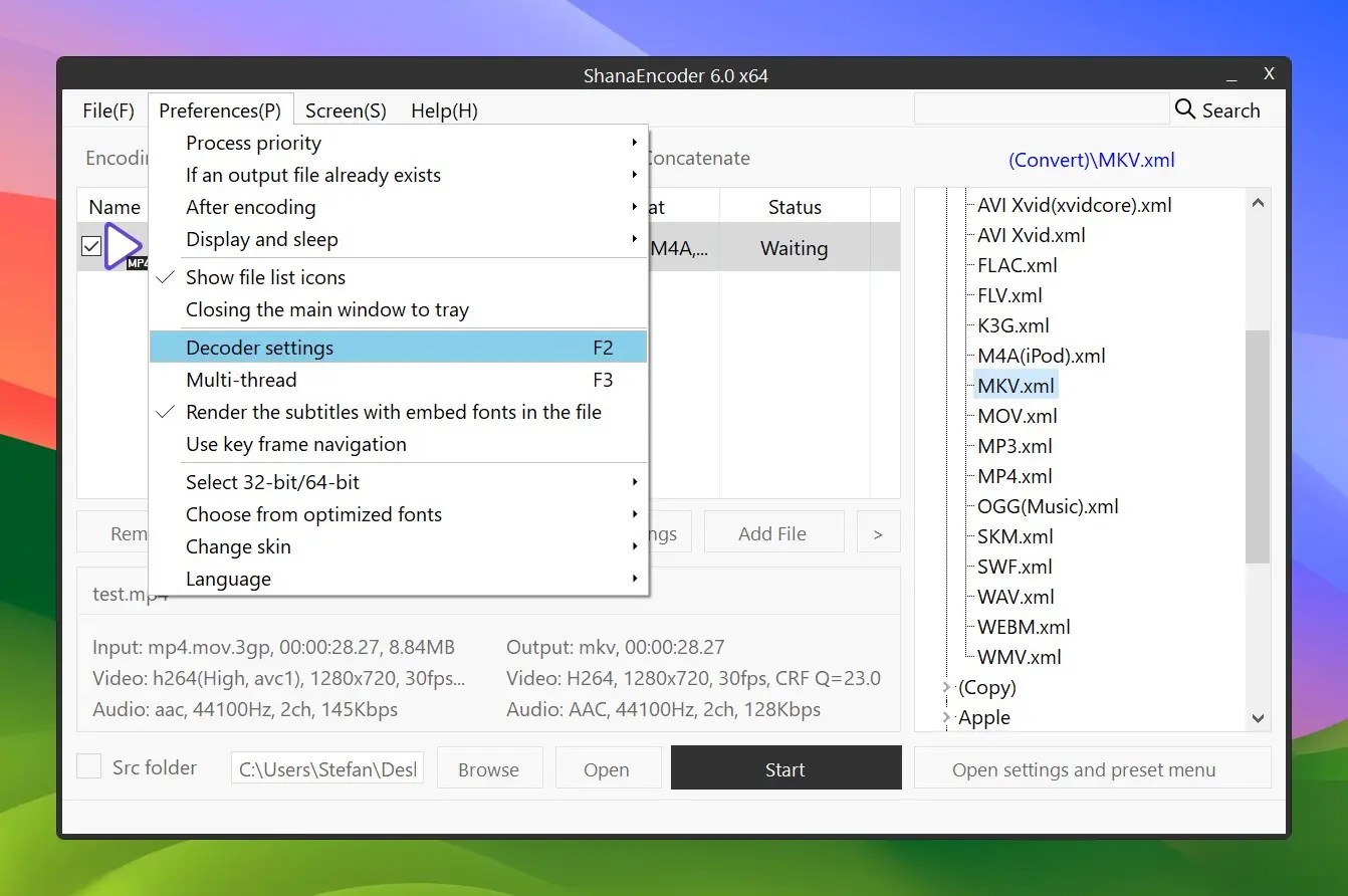 샤나인코더 7 ShanaEncoder_Screenshot_02