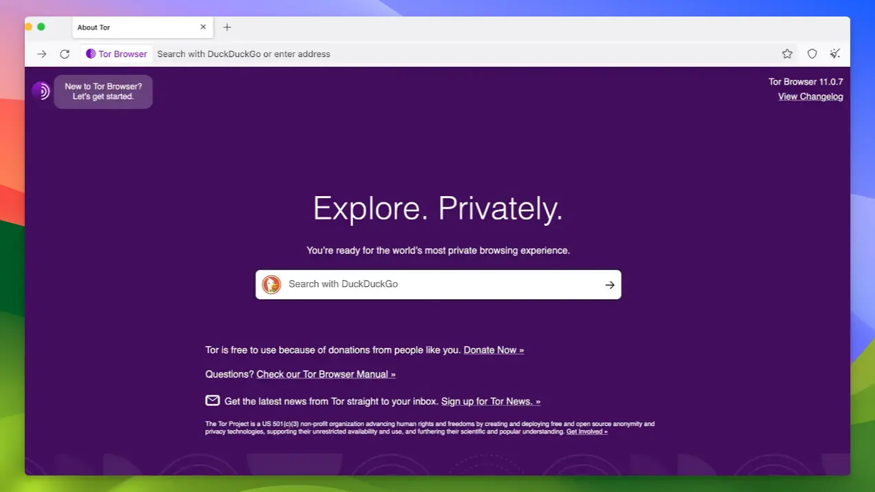 Tor Browser - Ensure anonymity - 01