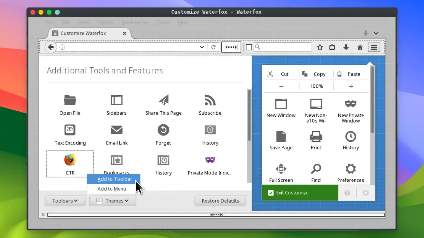 Waterfox 4 Waterfox - Other features - 04
